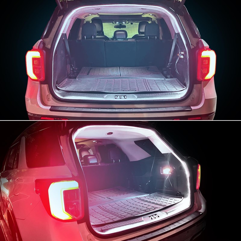 Car LED Strip Lights - Trunk Cargo Ambient Lighting, White
