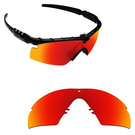 Alphax Polarized Fire Red Replacement Lenses for Oakley Si M Frame 3.0 OO9146