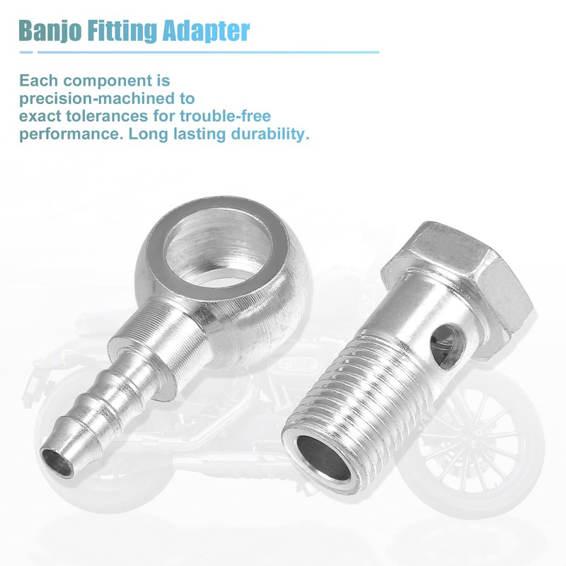 X AUTOHAUX 14mm ID 8mm OD M14x1.5 Banjo Fitting Adapter