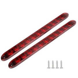 Replacement Parts For 2X 16" Red Truck Trailer Light Bar 11 LED Stop Turn Tail Brake Lights Strip Mod-GS95-7865