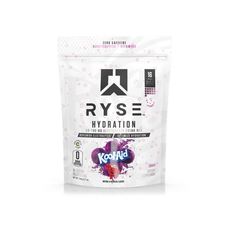 Ryse Supps Hydration - On-The-Go Electrolyte Drink - Specification: Blue