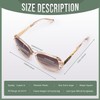 HGIOOIGH Bifocal Reading Sunglasses for Women Oversized Square Sun Reader