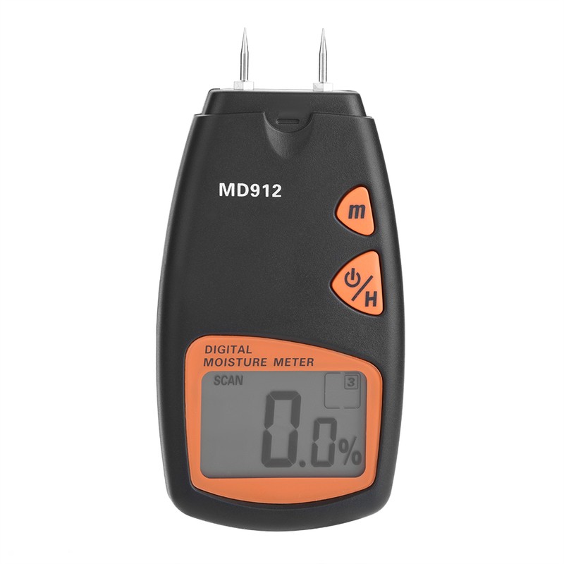 MD912 Digital LCD 2/4 Pin Wood Moisture Meter Detector Timber