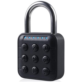 6 Digit Heavy Combination Lock, Waterproof Combination Lock for Locker, Zinc Alloy Lock with Combination Code, High Security Locker Lock for Locker, School, Gym, Yard, Garages, Black