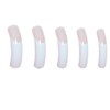 Curved Nail Tips Press on Nails with White French Tip