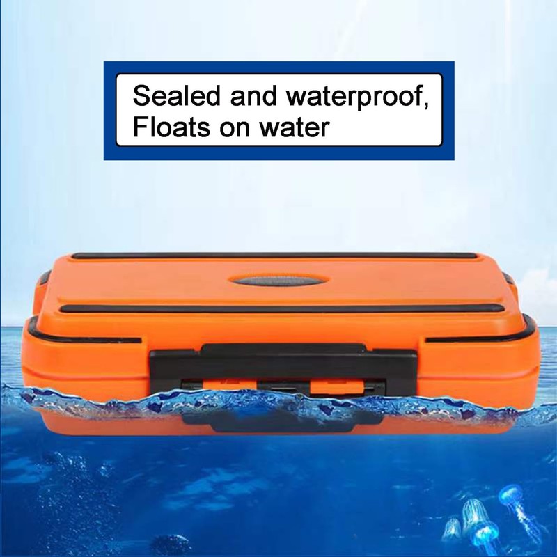 Aventik Waterproof Fishing Tackle Box Lures Hooks Bait Storage Case