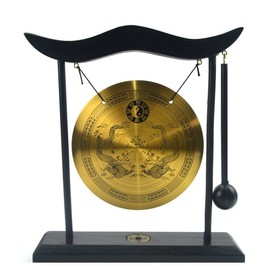 Gong with Beater Portable Brass Gong Small Tamtam Gong H1303
