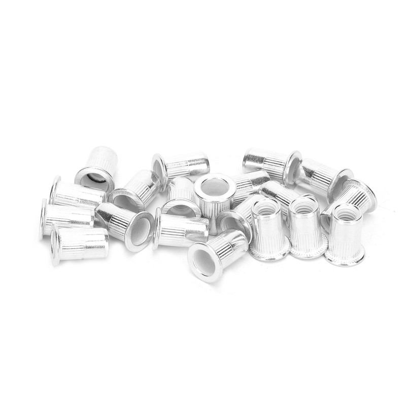 200pcs Professional Aluminum Rivet Nut Threaded Insert Nut Fastener Accessory