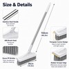 3-in-1 Cleaning Brush for Bathroom Floors and Tiles - Long
