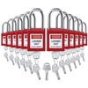 Landhoow 12 Set Lockout Tagout Locks and Keys Kit Loto
