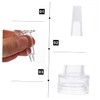 ULTECHNOVO 100pcs Professional Horn-shape Vial Bottles Caps for Essence Storage