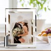LUCKYLIFE 8x10 Picture Frame Glass for Tabletop Display Vertical or