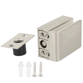 Glass Door Lock, Stainless Steel Glass Door Lock, Floor Latch Lock Bolt, Floor Lock, Glass Door Bolt Lock, Rotary Knob for Home, Hotel, Bathroom