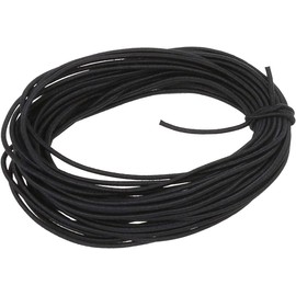 6 mm Rubber Cord, 15 m Rubber Cord, Elastic Band, Black, Multifunctional Expander Rope, Rubber Bands, Rubber Cord for Camping, DIY, Clotheslines, Luggage