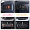MACHSWON Car Centre Console Button Circle Cover Air Conditioner Volume