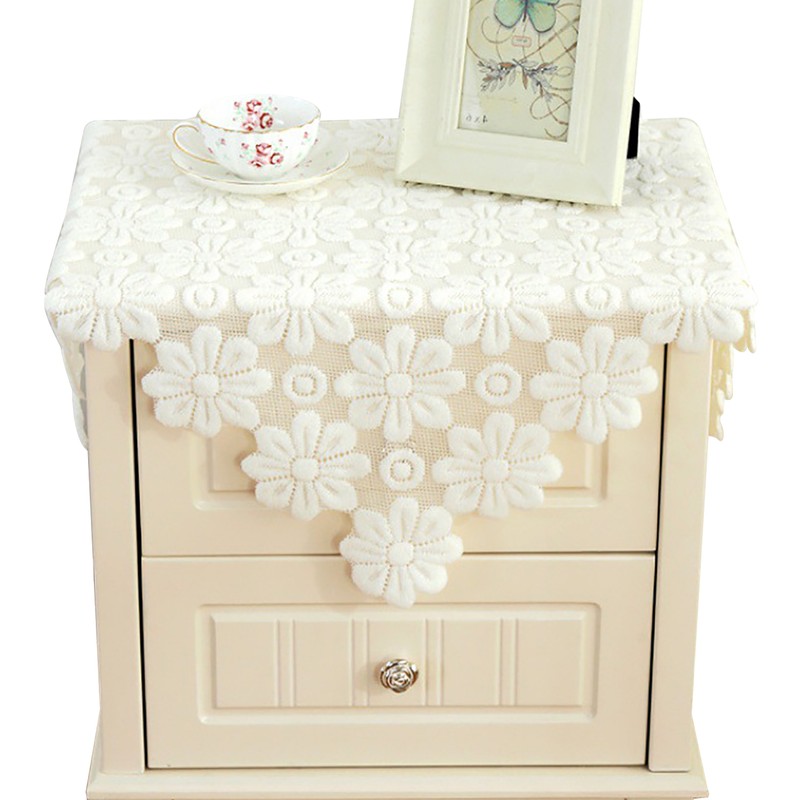 Bedside Table Cloth Multifunctional Dustproof Waterproof Scratchproof Nightstand End Table