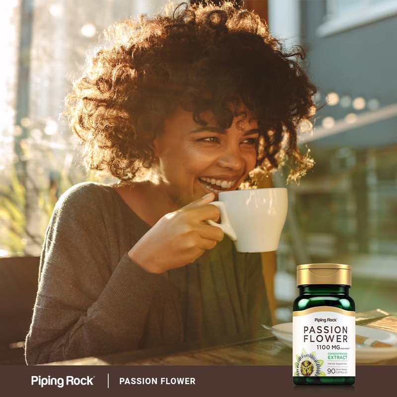 Piping Rock Passion Flower Extract Capsules | 1100mg | 90