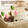 2Pcs Cute Chip Clips, Green Plant Shape Magnetic Chip Clips,