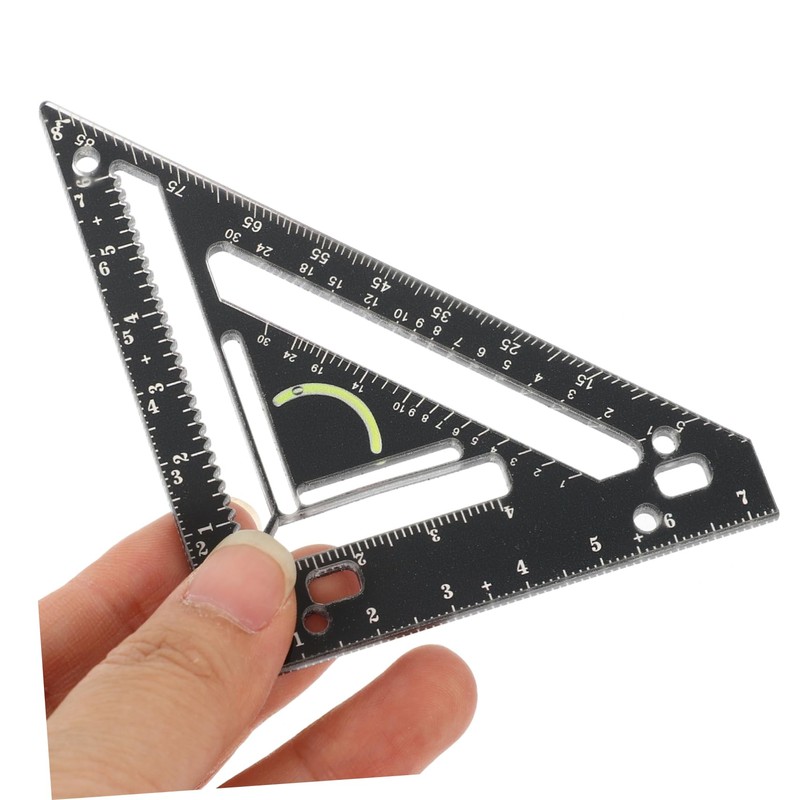 SHINEOFI 1 Set Rafter Square Woodworking Tool Precise Measuring Ruler
