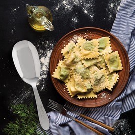 Fante's Pasta Serving Spoon, Stainless Steel, The Italian Market Original since 1906