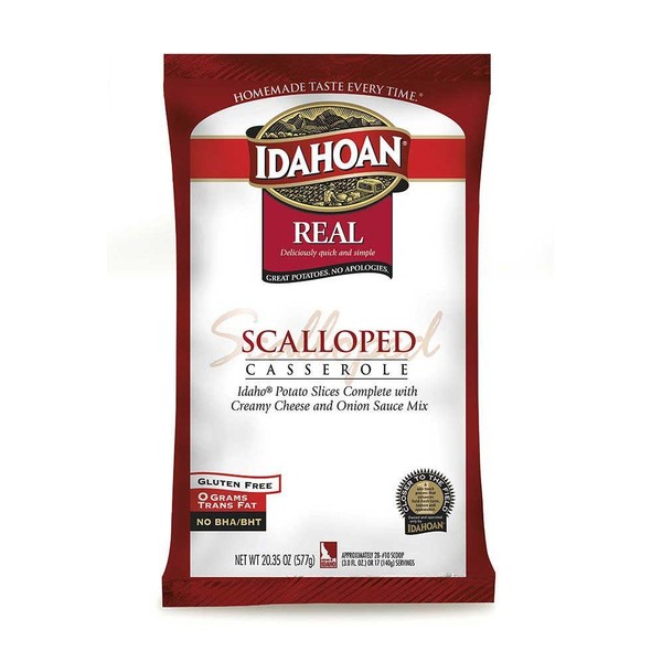 Idahoan Real Scalloped Potato Casserole, 20.35 Ounce -- 12 per case.