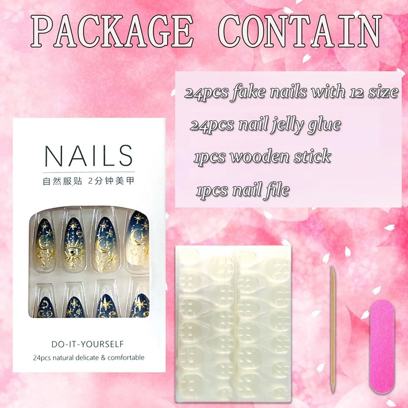 FIEONCIY Press on Almond Nails Short Length Glossy Acrylic Almond