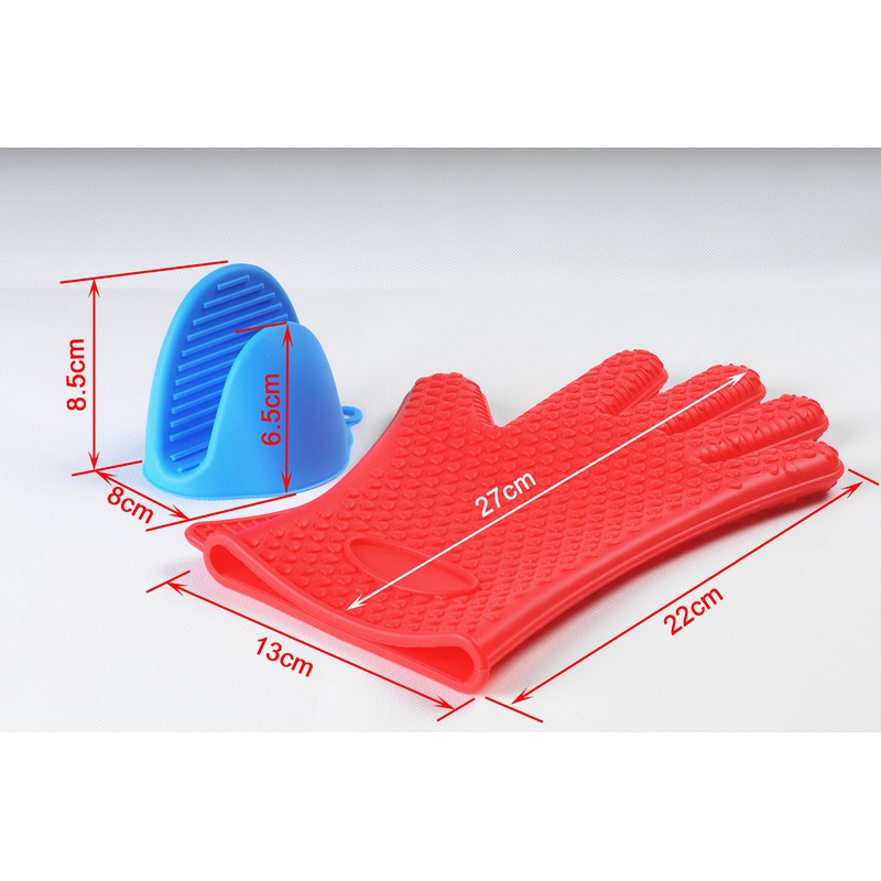 Sailing. Silicone Gloves/Mitts for BBQ Baking Cooking, Heat Resistant Barbecue