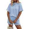 Ekouaer Womens Pajama Sets Short Sleeve Lounge Sets 2 Piece