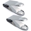 2Pcs Silver Stainless Steel Strawberry Huller Fruit Stem Remover Home