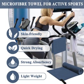Microfibre Towel, Quick Dry Towel Lightweight Travel Towel Absorbent and Fast Drying Microfiber Towel for Gym Sports Beach Swimming Camping Hiking