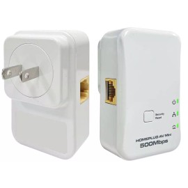 Unbranded Plug-And-Play Ethernet Over AC Powerline Kit - Fast 500 Mpbs Network Extender
