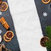 HEMOTON White Christmas Table Runner Plush Faux Fur Table Runner