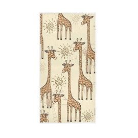 senya Soft Hand Towels, Hand Drawn Giraffes Highly Absorbent Hand Towels for Bathroom, Hand, Face, Gym