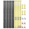 VEVOR E-Track Tie-Down Rail Kit, 5' E Tracks Set, 16Pcs