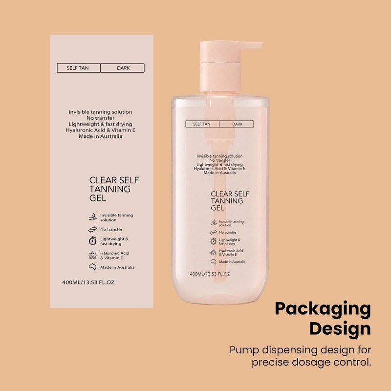 400ml Clear Self Tanning Gel, Clear Self Tanning Gel with