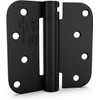 goldenwarm 3 Pack Black Self Closing Door Hinges with 5/8''