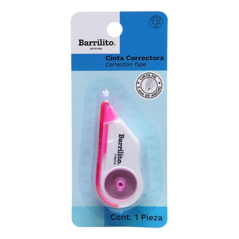 Barrilito 10 Correctores En Cinta Marca Barrilito De 12 X