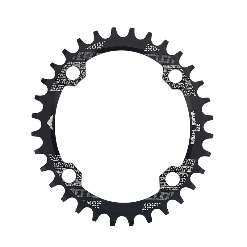 Bicycle Oval Aluminium Alloy Chainring for BCD 104mm Single Speed