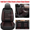 Soillar For 2007-2023 Jeep Wrangler Leather Car Seat Covers 5-Seats