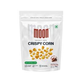 Moon Freeze dried Crispy Corn Smokey BBQ Pack 01 20g Each |Not Baked Or Fried, No GMO