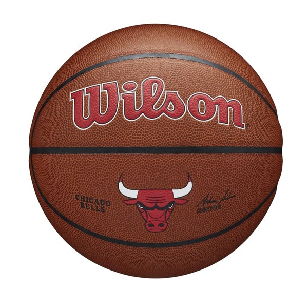 Wilson Team Alliance Basketball Chicago Bulls, Indoor/Outdoor Unisex Leather Size: 7