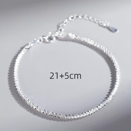 Gold Ankle Bracelets for Women, 14K Gold Anklets for Women Waterproof Women Gold Jewelry Gift,Layered Anklet Bracelet, Women's Beach Gift (twin diamonds)