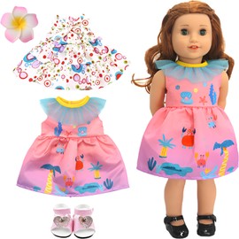 4pcs Doll Accessories,Dolls Clothes,Doll Clothes Small Scale Lovely Outfit Collection for Dolls Clothes, Suitable for Little Ones To Collect And Play (Doll Not Included)