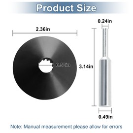 RA1151 Router Subbase Centering Pin and Cone Guide for BOSCH Router RA1161,RA1162, RA1166,1617,1618 1613AEVS, 1617EVS ;1/4 or 1/2 Collet