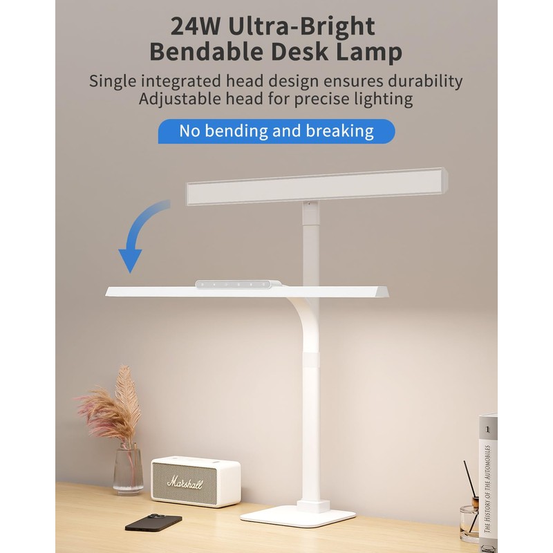 SEOUFRDZ LED Desk Lamps for Home Office with Base, 24W
