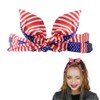 Fourth of July Knot Headbands USA Flag Bow Bandana Red