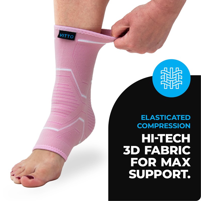 VITTO VITTO Ankle Support for Sprained Ankle, Arthritis, Joint Pain,