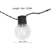 Outdoor String Light with 40 G50 Bulb Waterproof Solar USB