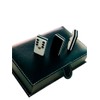 Domino Profesional Acrilico Cebra Negro Estuche Tipo Libro