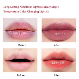 Aloe Vera Lipstick, Magic Temperature Color Change Waterproof Long Lasting Lip Balm, 24H Labiales Magicos Pintalabios Permanente 24 Horas Originales (3 Pcs Set)